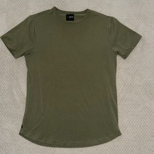 Men’s *Green* Cuts Curve Hem Tee (*see last pic for actual color)